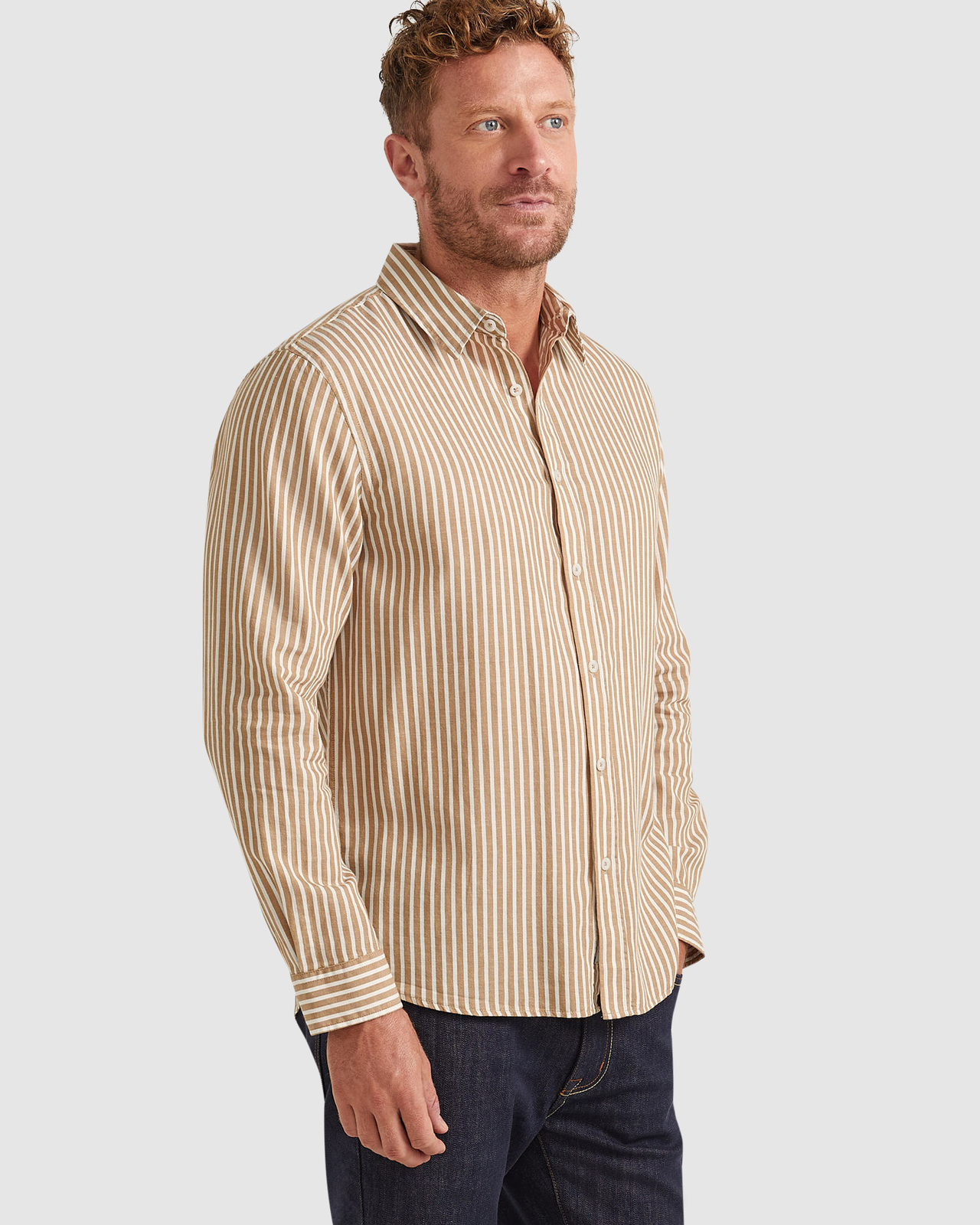 Tucker Linen Cotton Stripe Shirt