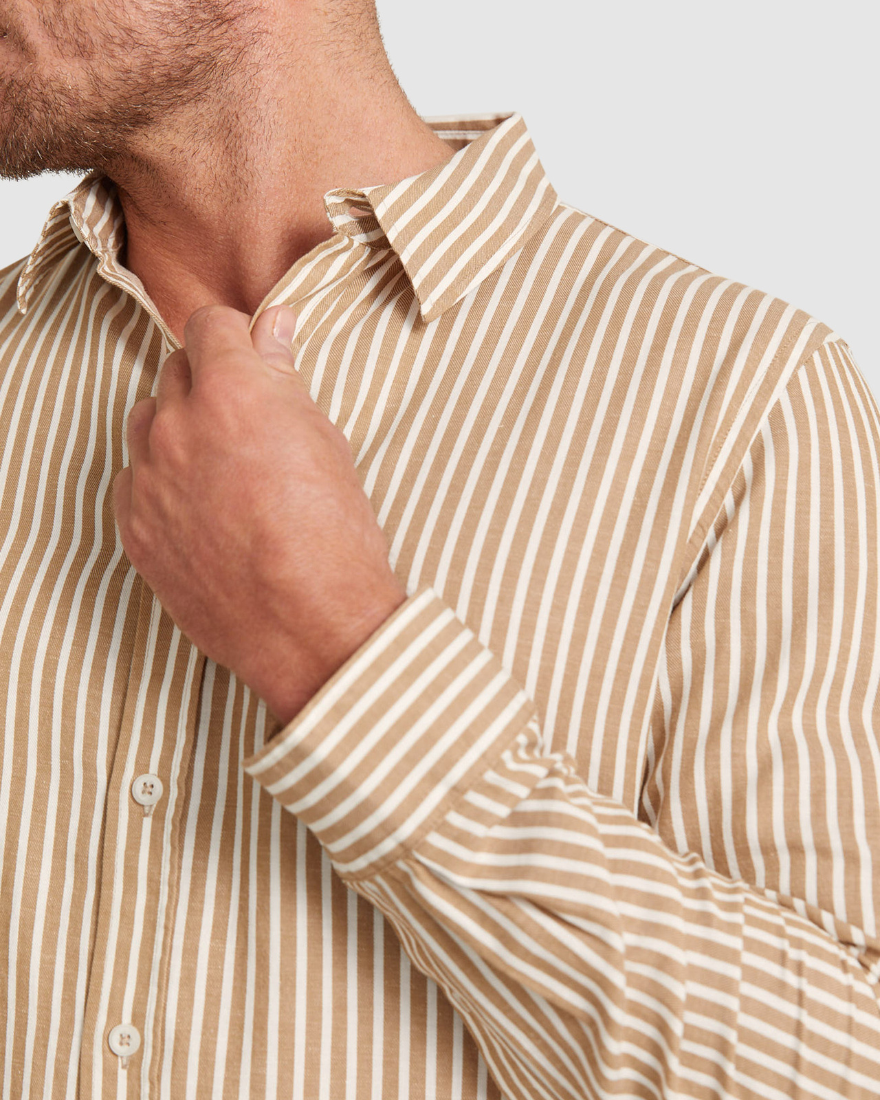 Tucker Linen Cotton Stripe Shirt