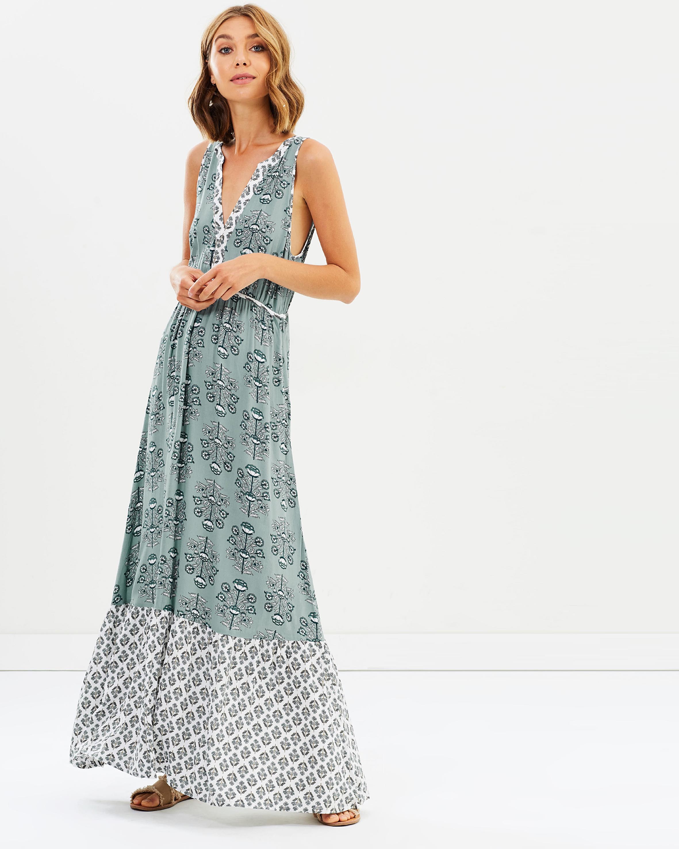 green emerald velvet dress Herra Kandie Maxi Dress