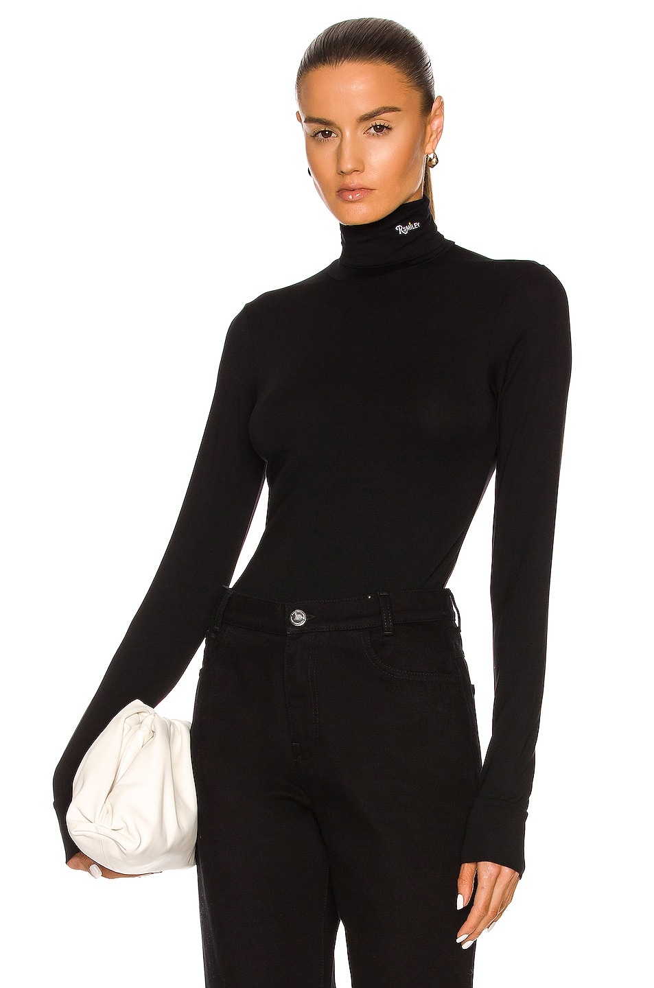 トップス raf simons 21ss marble turtle neck tops 221-W148-19016-