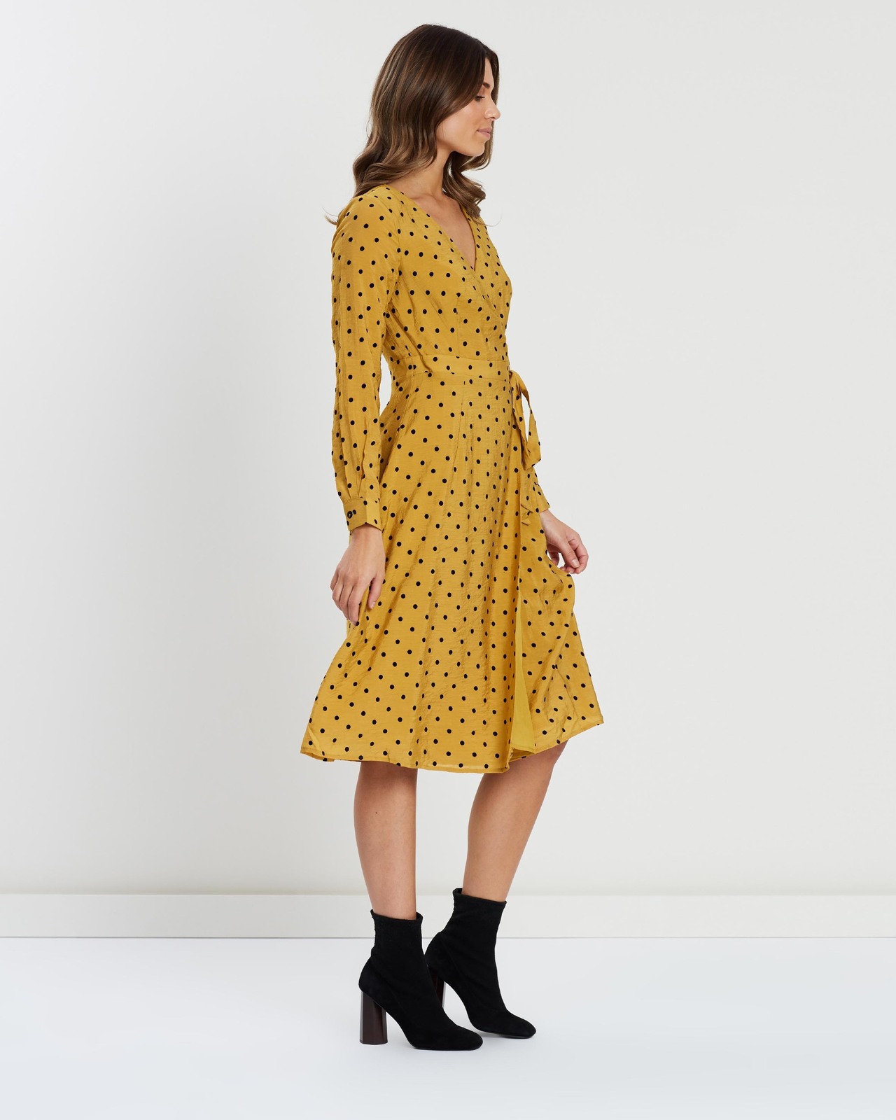 Iris Midi Wrap Dress