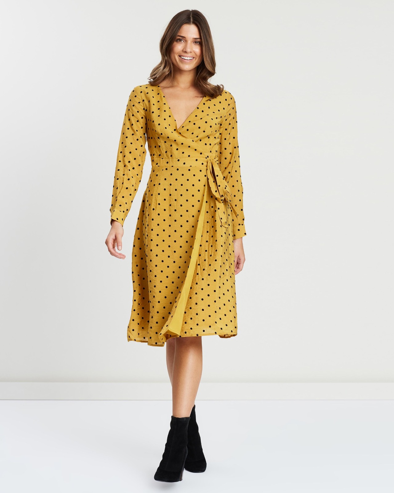 Iris Midi Wrap Dress