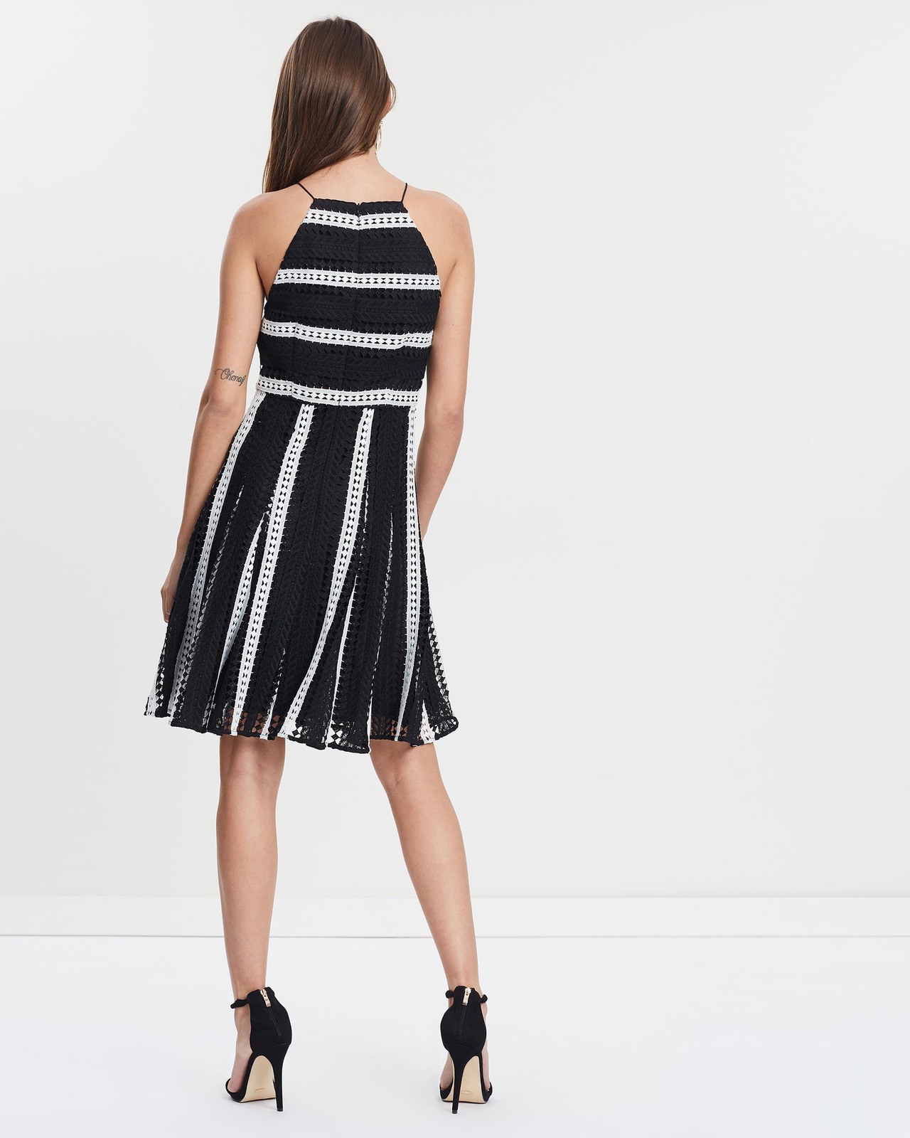 Calypso High Neck Lace Dress