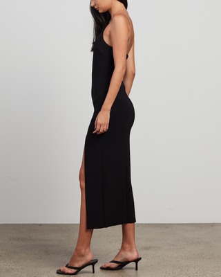 bec and bridge fleur asymmetric midi dress Bec + Bridge Fleur Asymmetrical Midi Dress in Avocado
