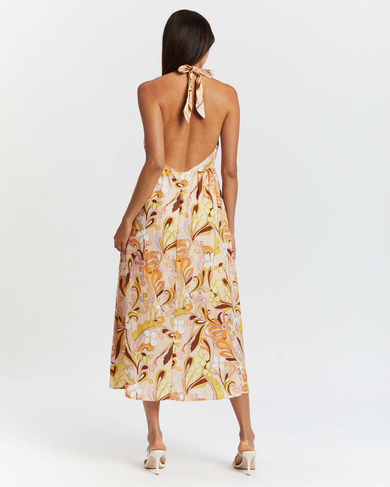 Linen Halter Neck Dress