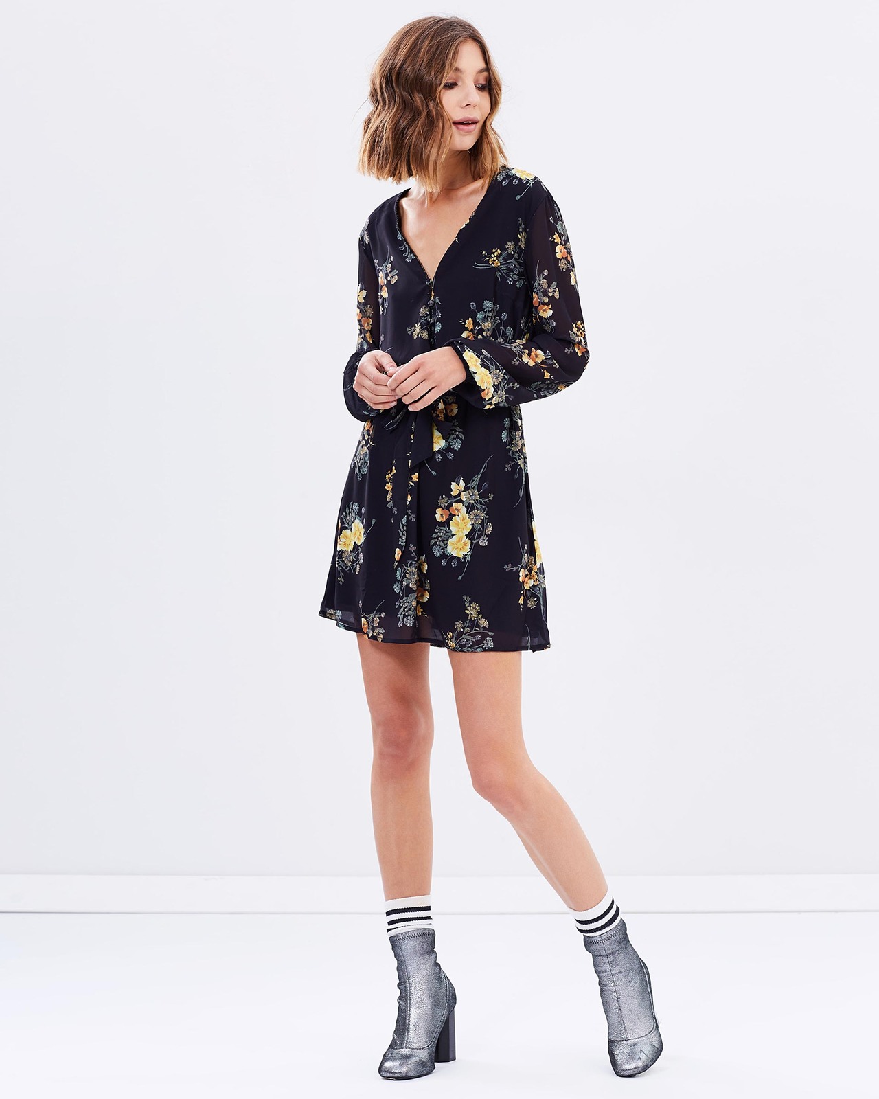 Bouquet Smock Dress