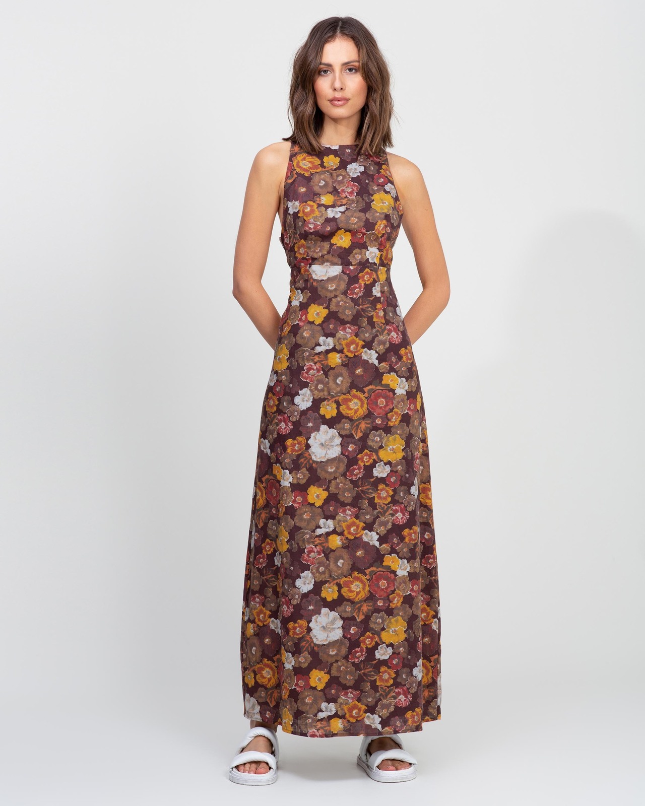 Cross Back Maxi Dress