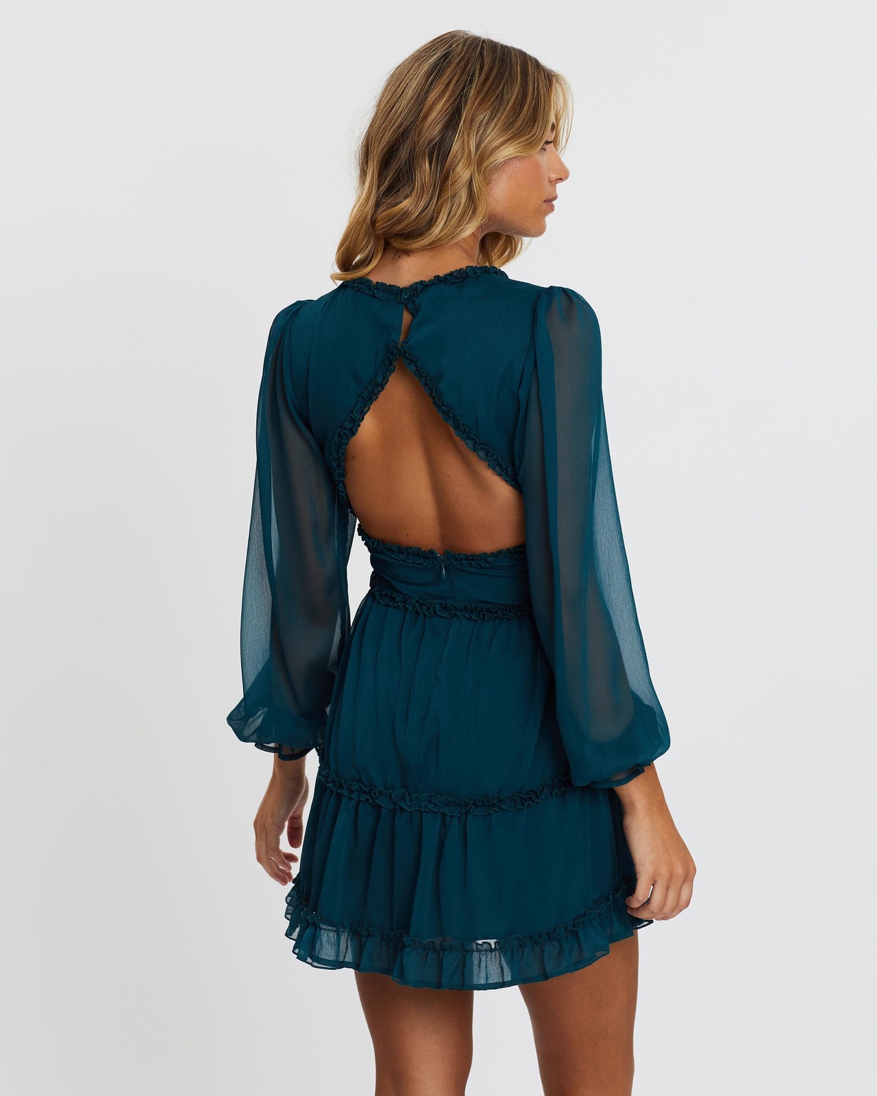 Alivia Ruffle Mini Dress