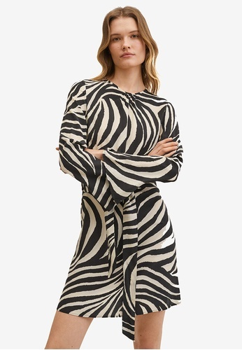 mango animal print shirt dress Leopard-print shirt dress