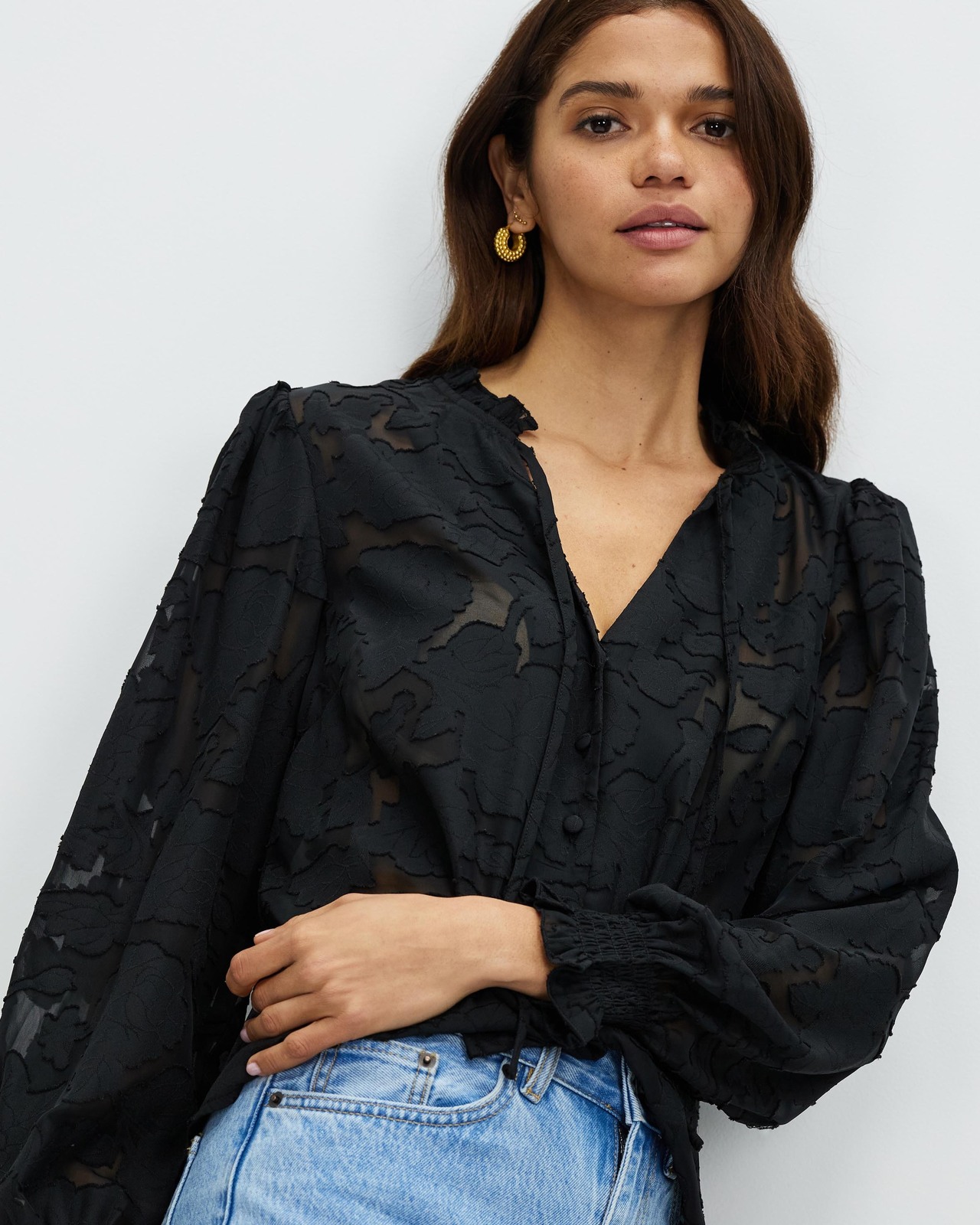 Emery Burn Out Blouse