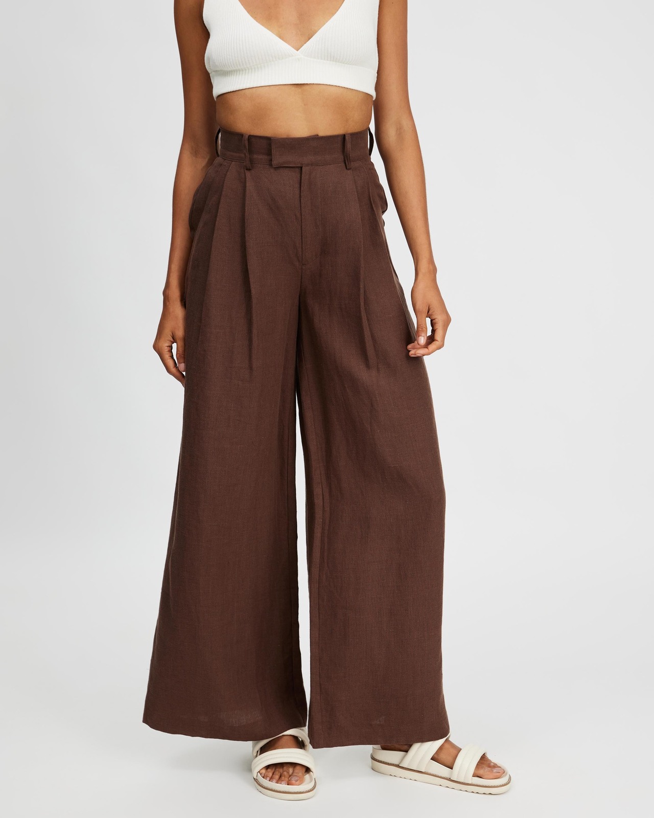 Linen Wide Leg Pants