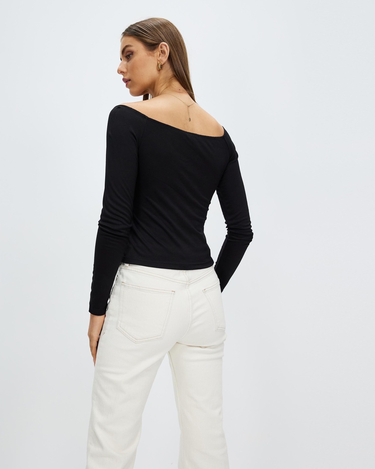 Beatrix Off Shoulder Long Sleeve Top