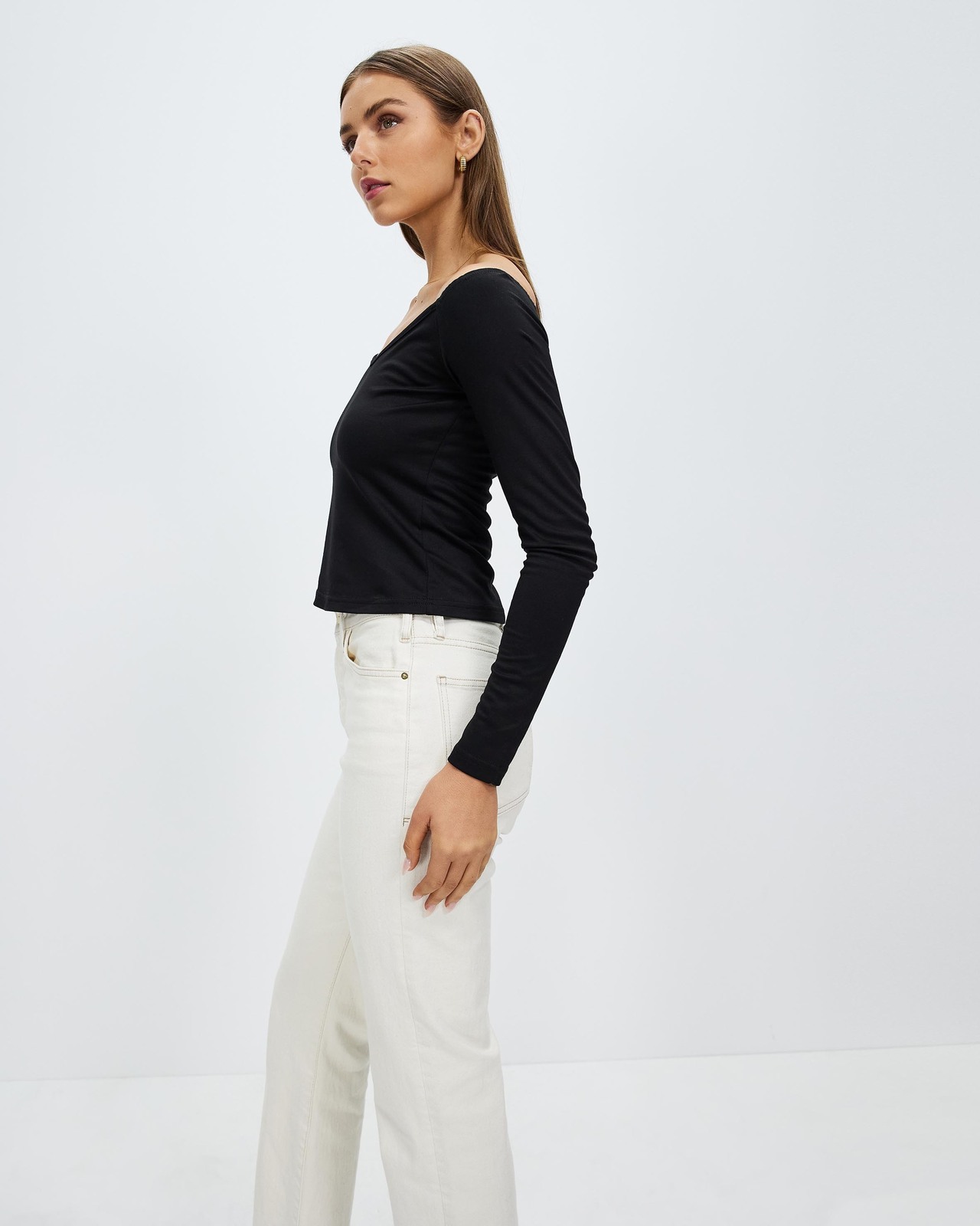 Beatrix Off Shoulder Long Sleeve Top