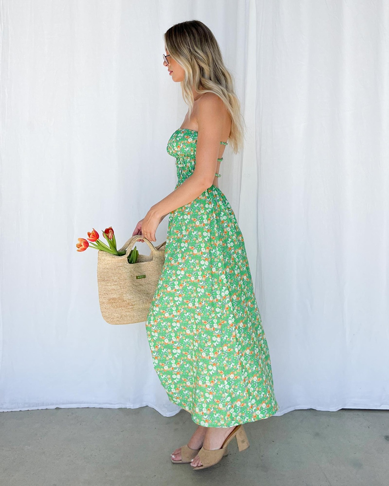 Going Places Strapless Dress