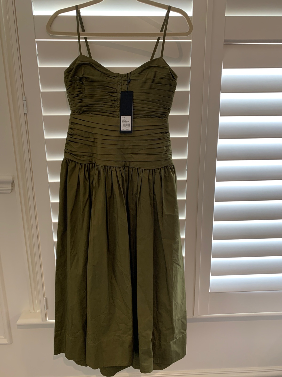 shona joy amaia ruched midi dress Shona Joy Amaia Ruched Midi Dress
