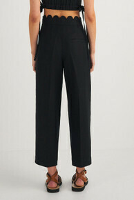 Scallop Pant-Black