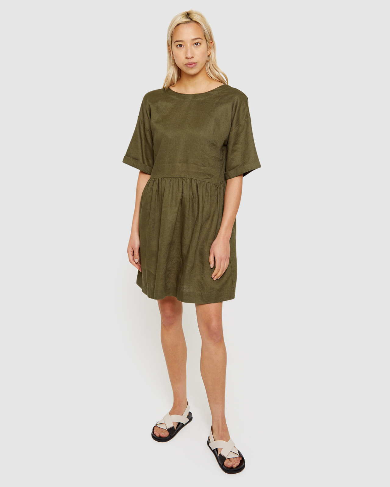 JAG Elly Linen Swing Dress - AirRobe