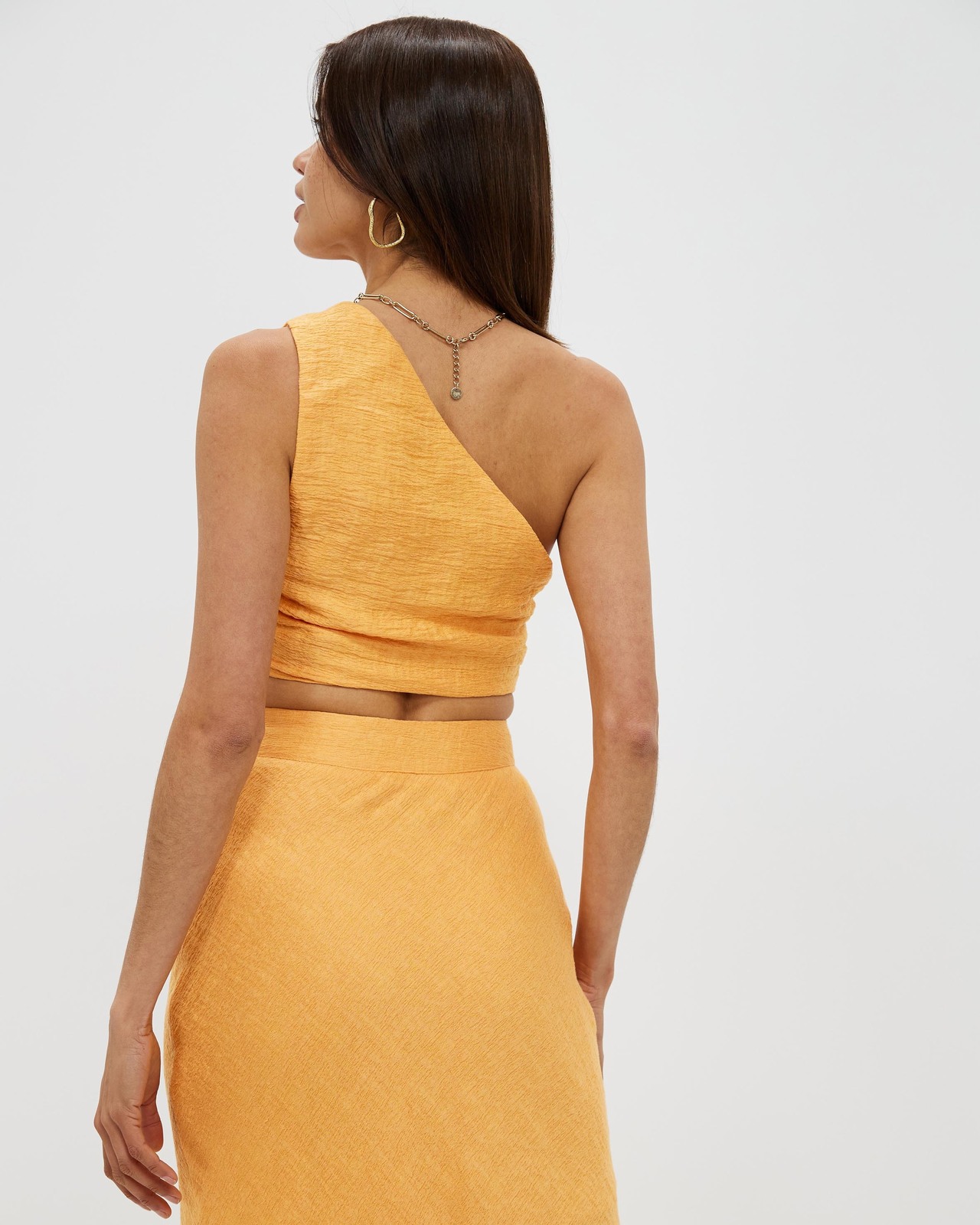 One Shoulder Textured Top