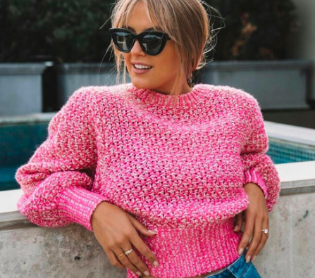 Steele the Label Nash Knit Orchid (Pink) Jumper - AirRobe
