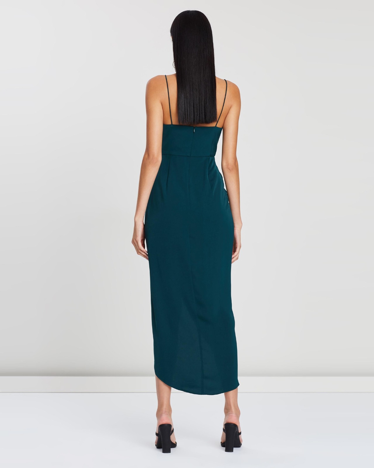 green emerald velvet dress Shona Joy Elle Silk Lace Cowl Maxi Dress in Emerald Green – Coco & Lola