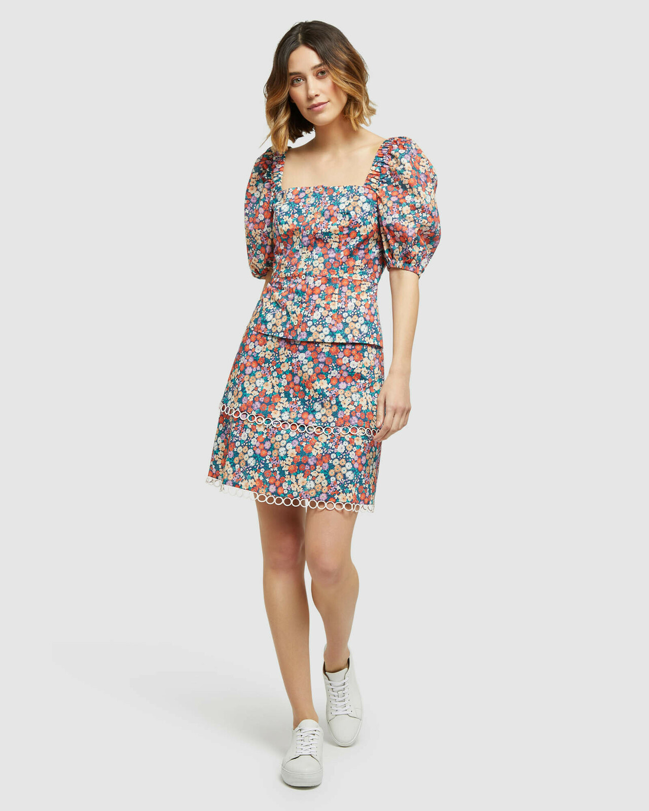 Greta Ditsy Floral Skirt