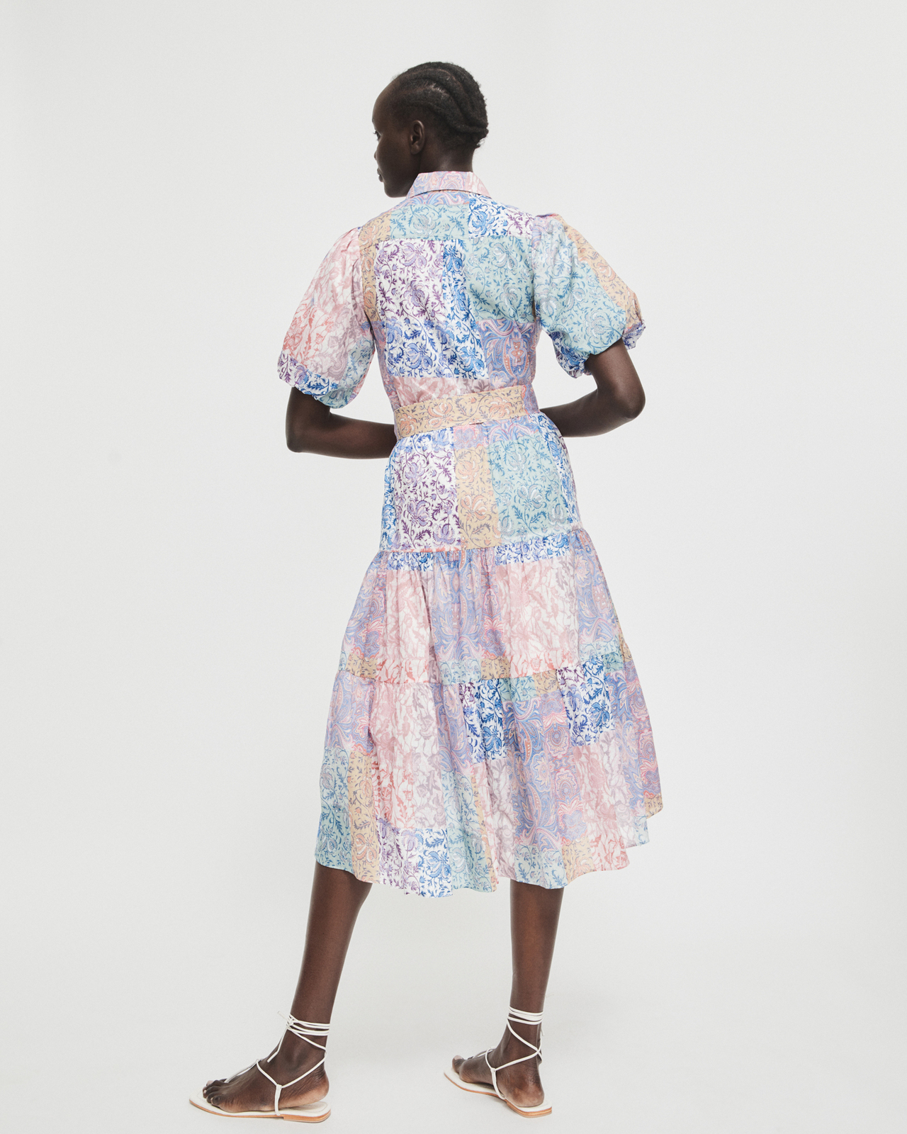 WITCHERY Cotton Shirt Print Dress