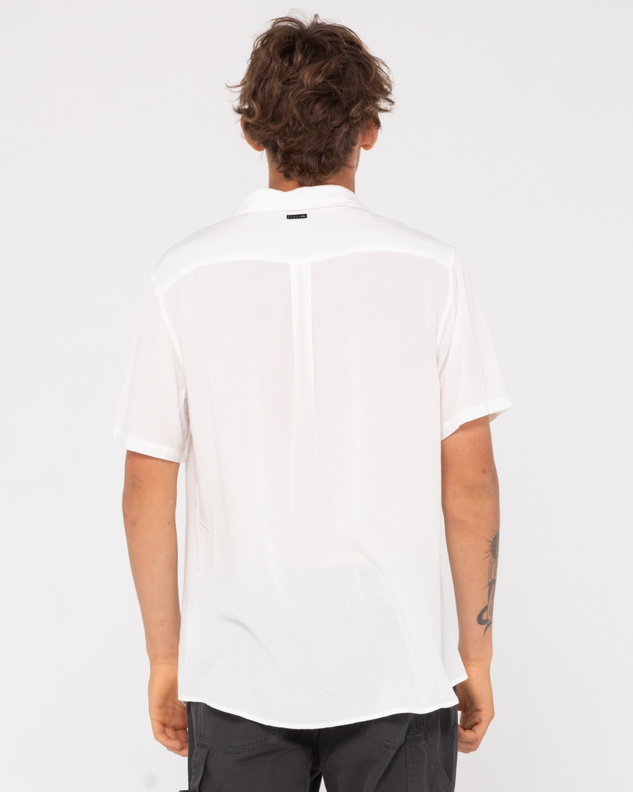 Razor Blade Short Sleeve Rayon Shirt