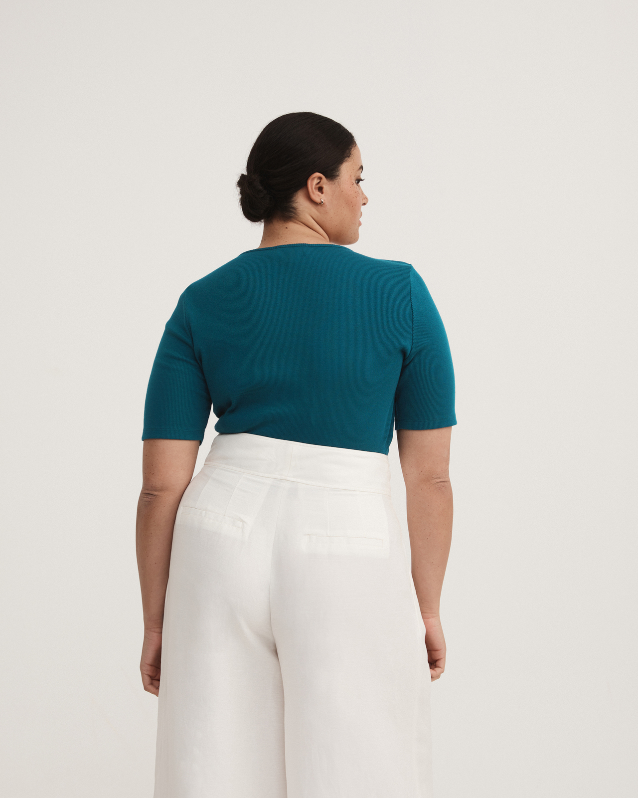 Cotton Rib Short Tee
