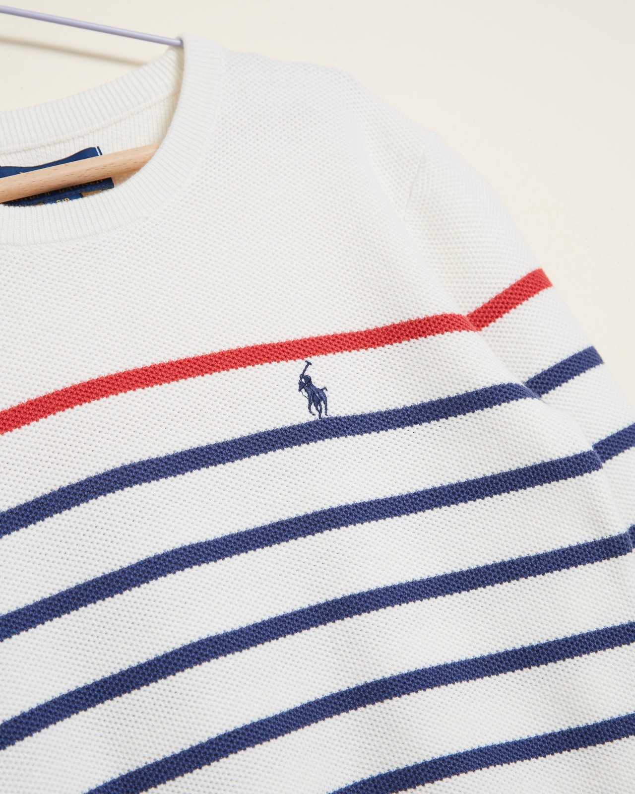 Striped Mesh-Knit Cotton Sweater - Teens