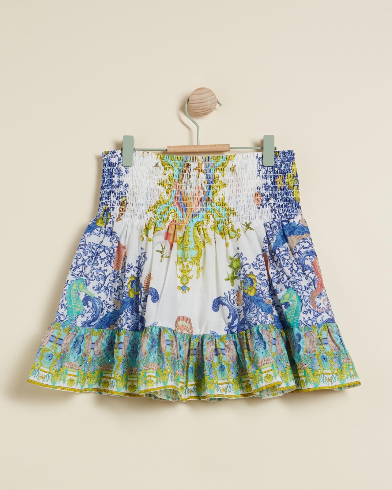 Shirring Waist Skirt - Teens
