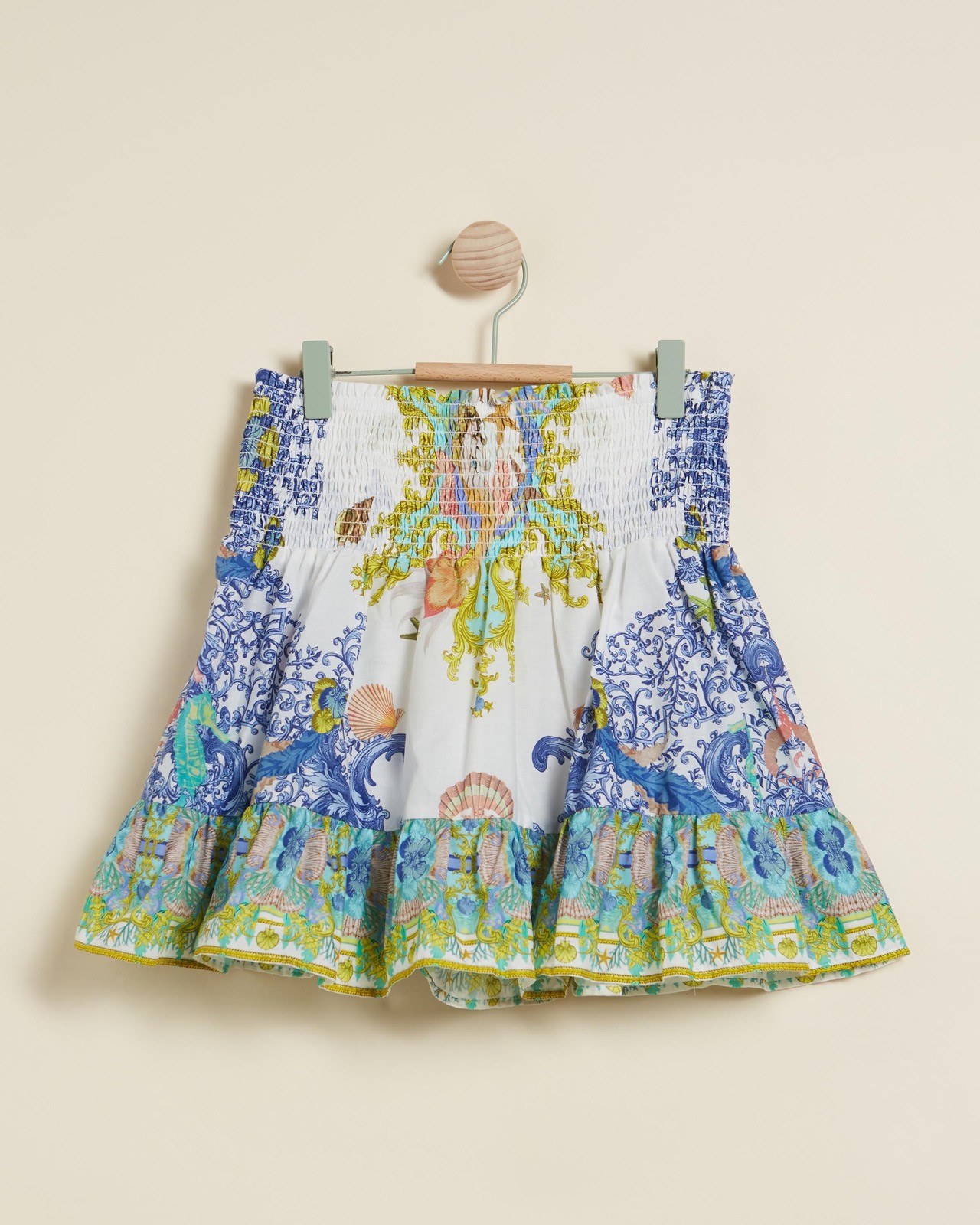 Shirring Waist Skirt - Teens