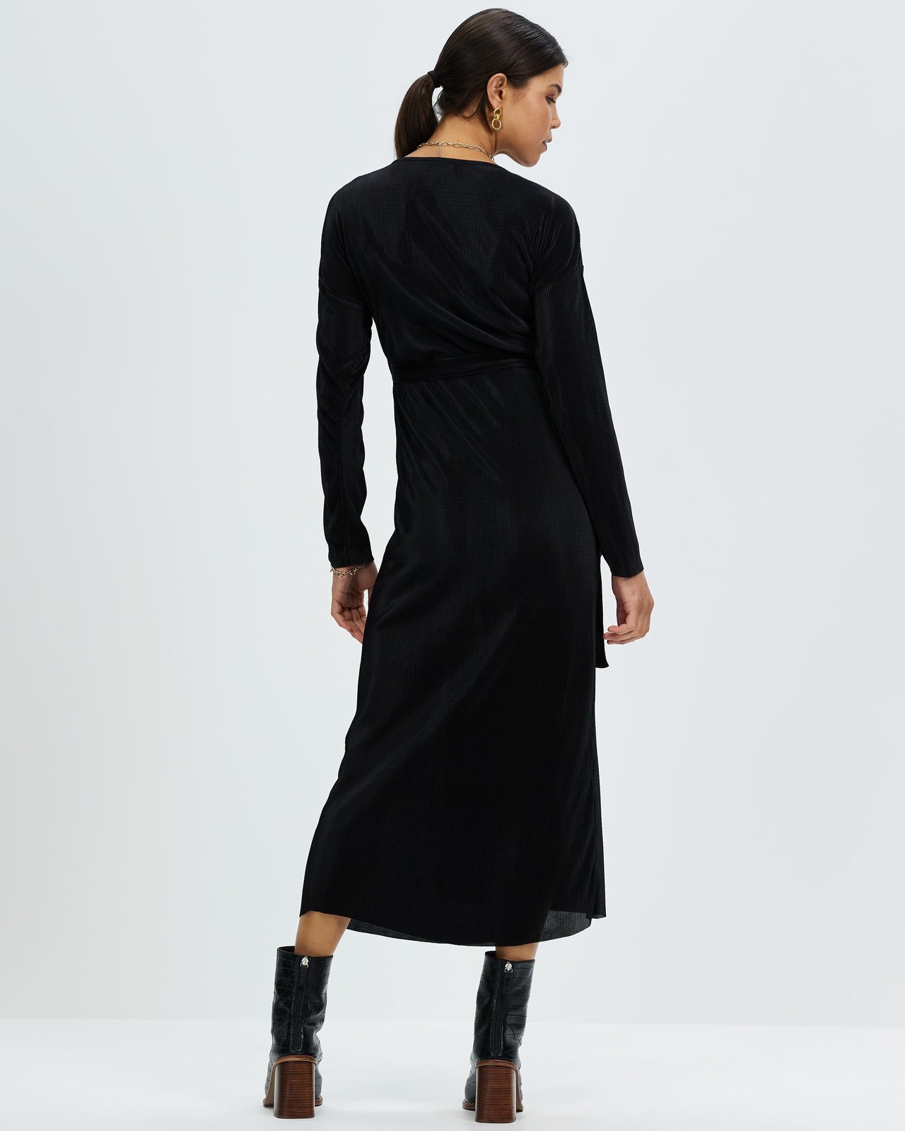 TOPSHOP Maternity Maternity Plisse Wrap Midi Dress - AirRobe