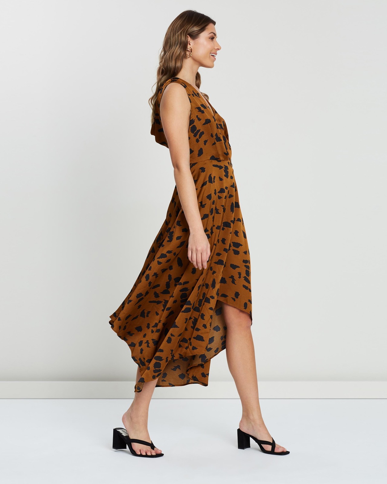 Tully Wrap Cowl Back Dress