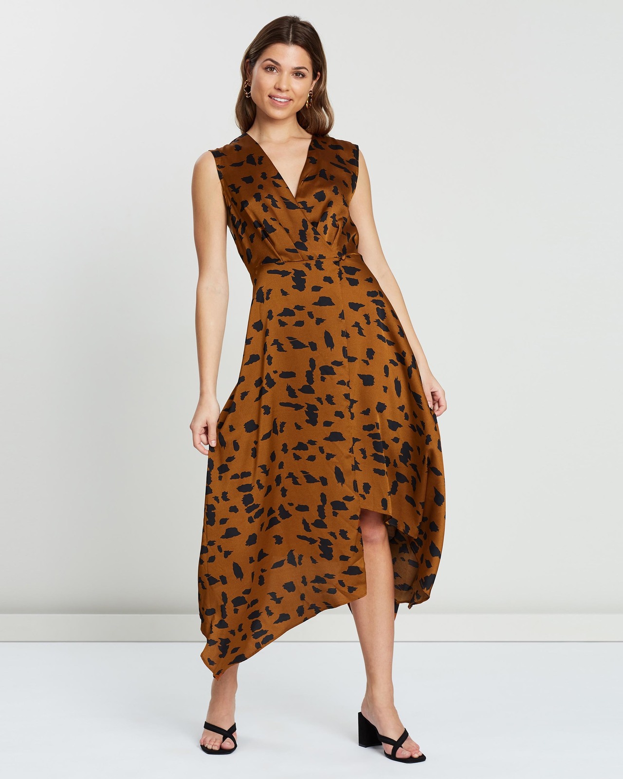 Tully Wrap Cowl Back Dress