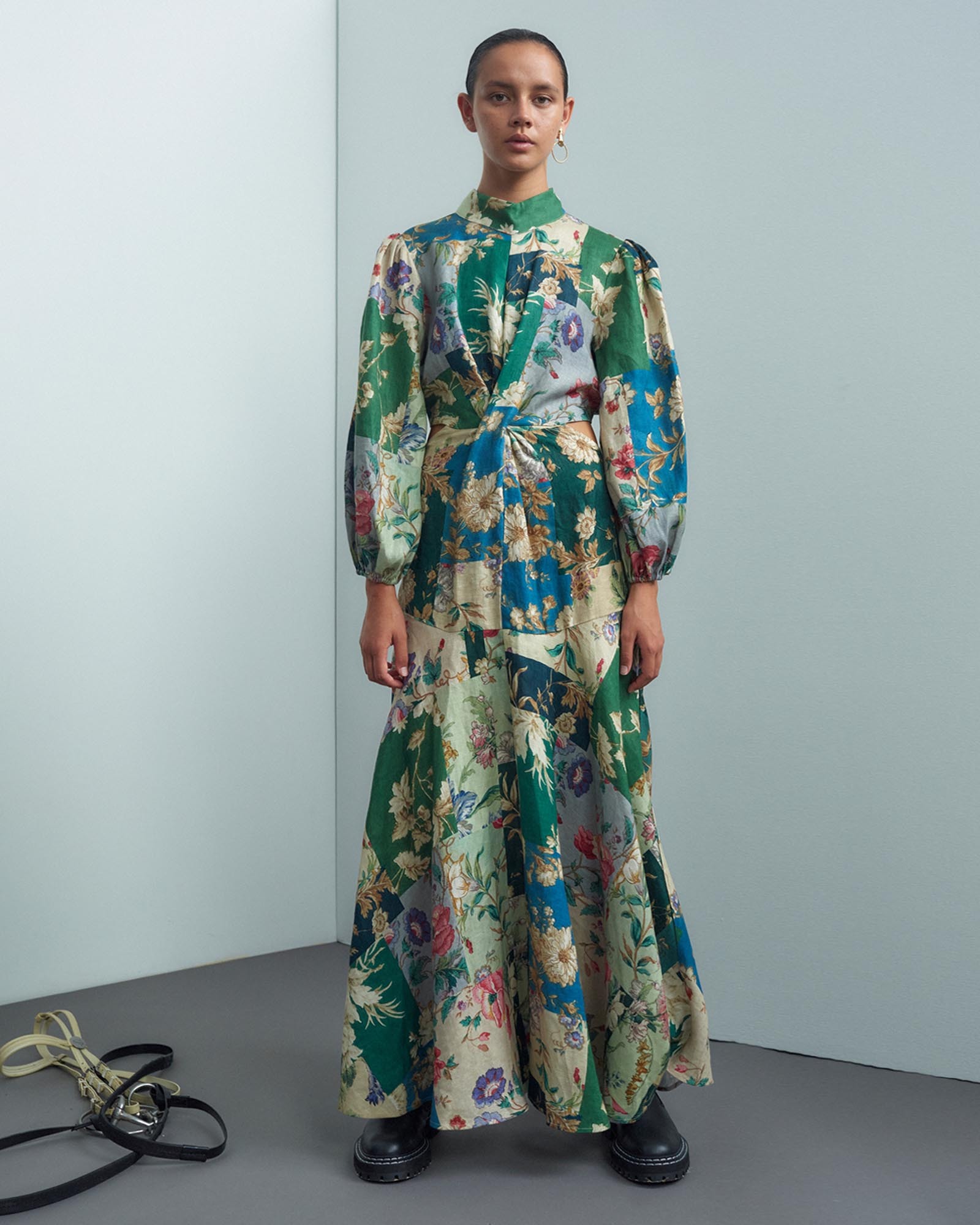 alemais blue marlin dress Blue Marlin Embroidered Dress
