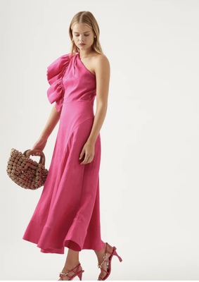 aje bonjour asymmetric mini dress Aje - Aje Bonjour Asymmetric Mini Dress