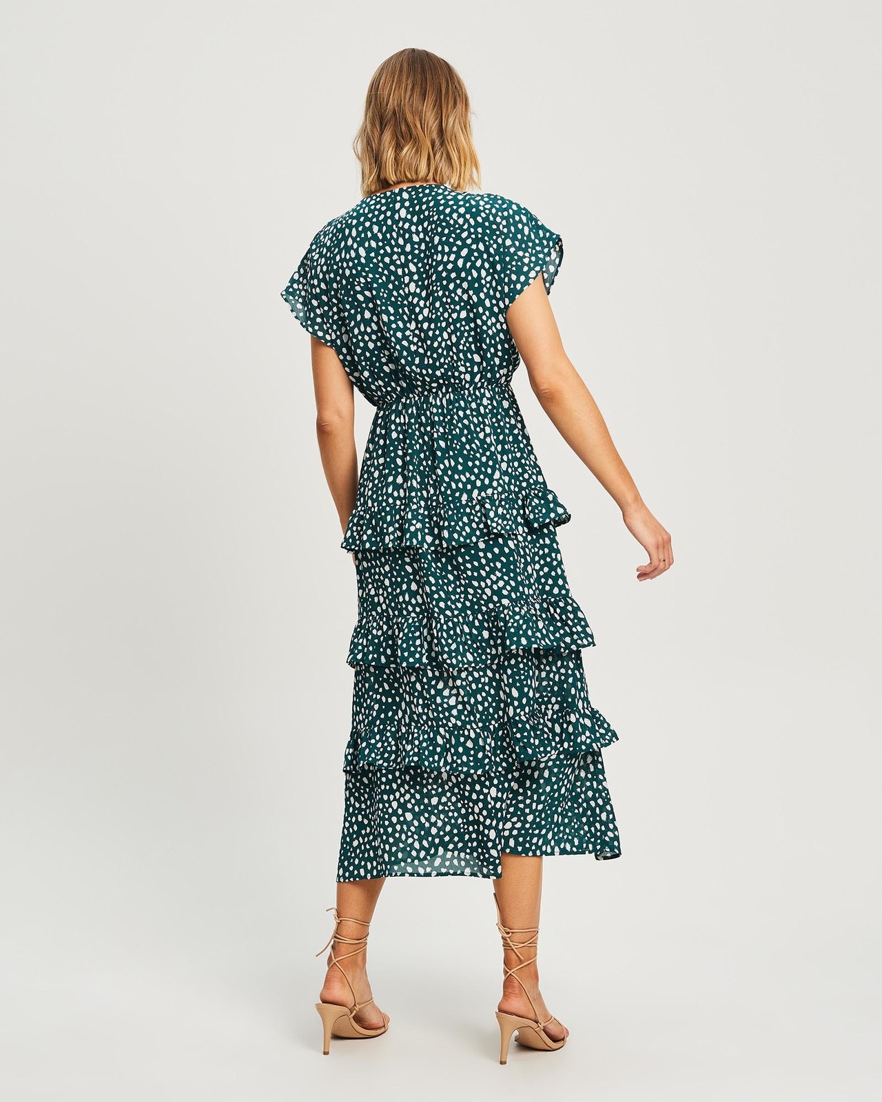 ali tiered midi dress Ali Golden Raglan Tiered Dress