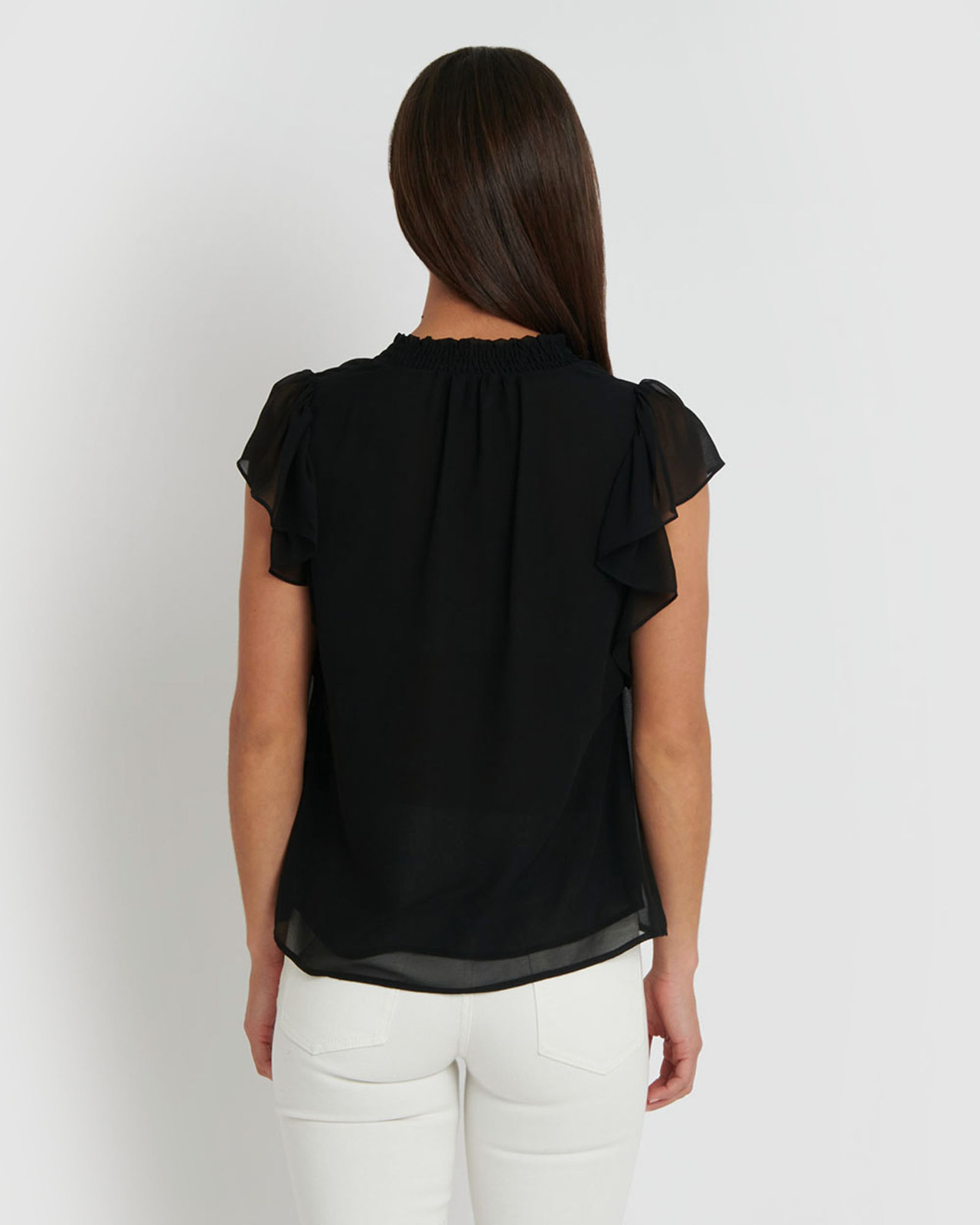 Aeris Shirred Neck Top