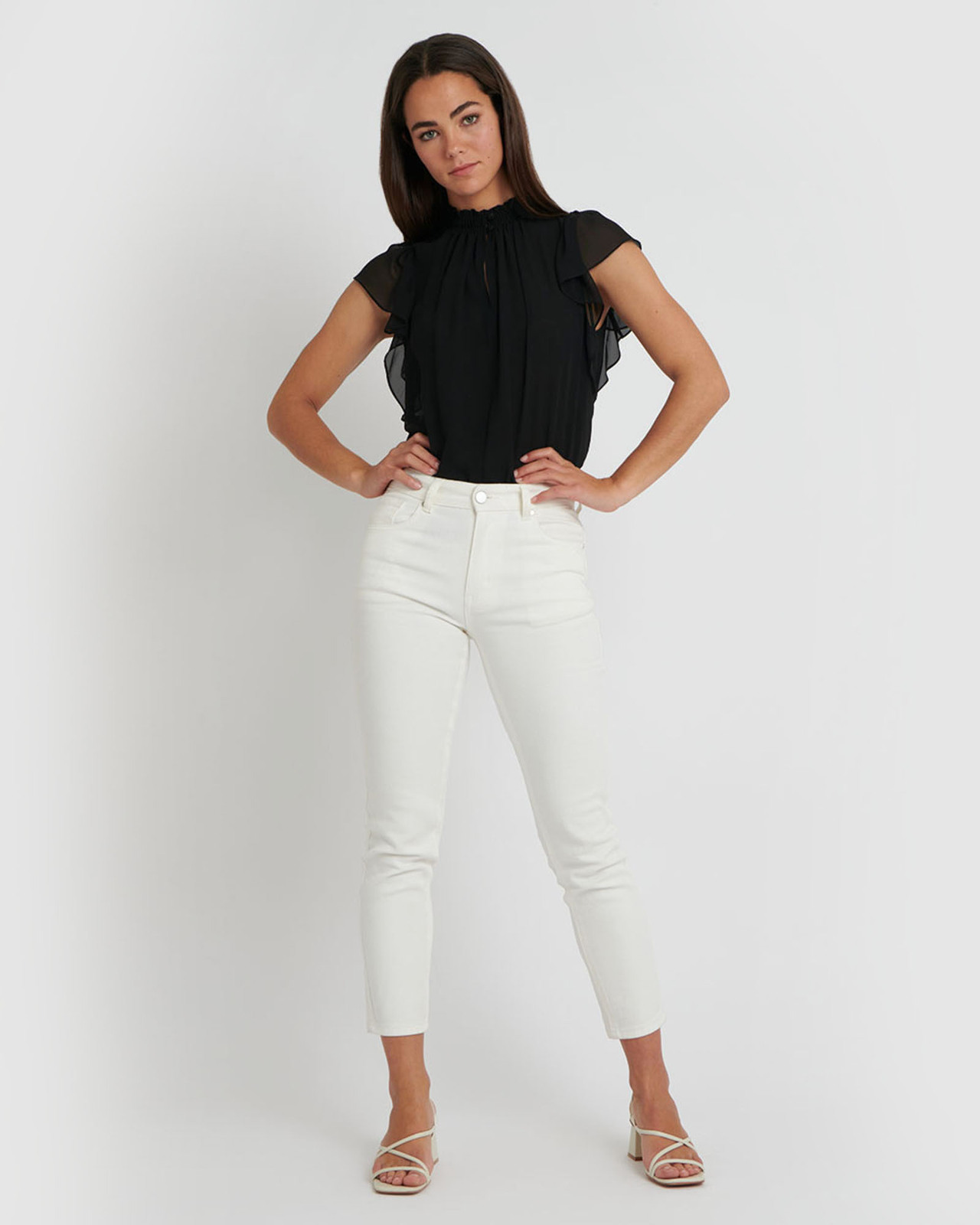Aeris Shirred Neck Top