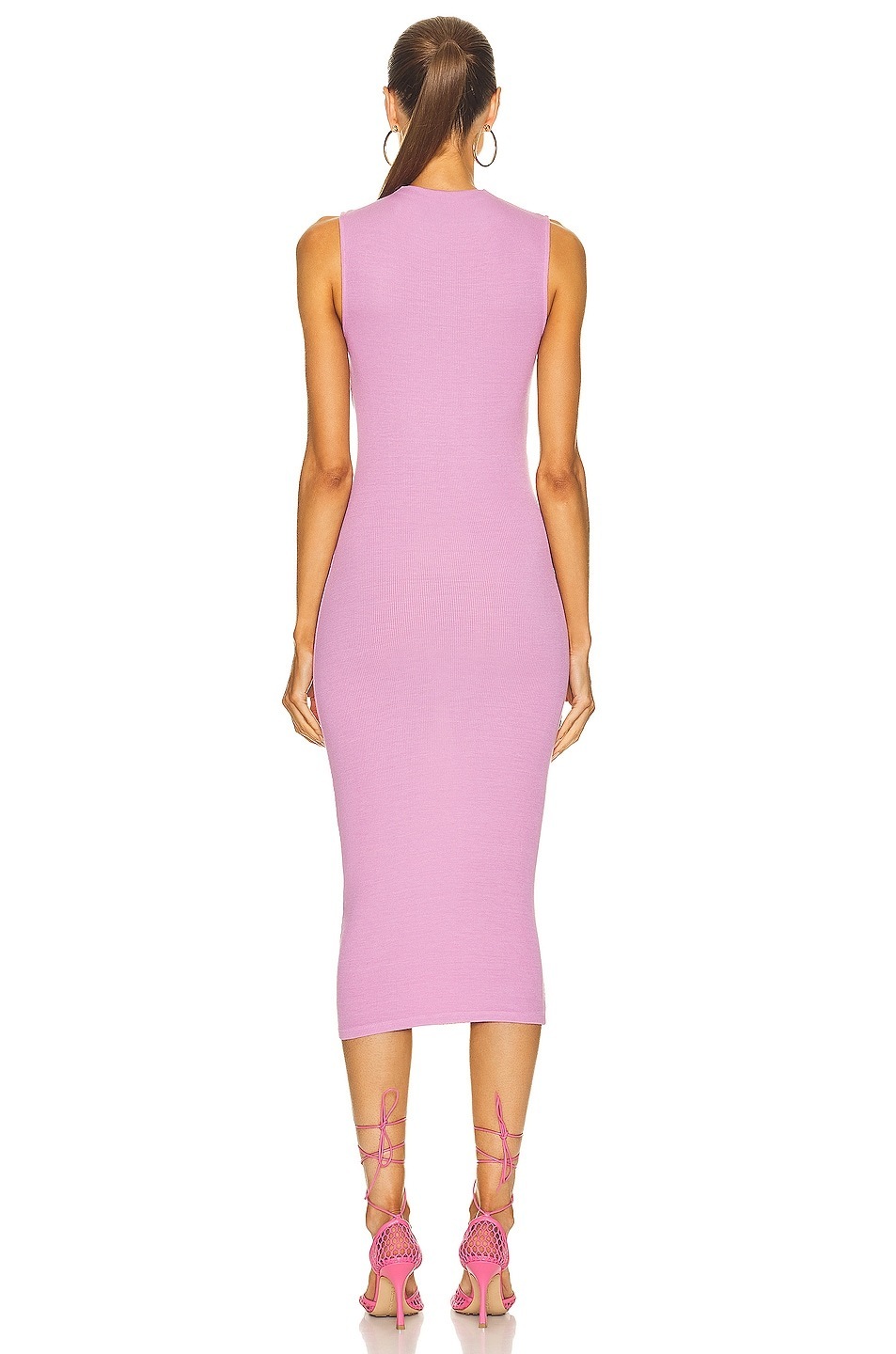 knee length dresses for ladies ENZA COSTA ASYMMETRIC MIDI DRESS  TheLuxeLend