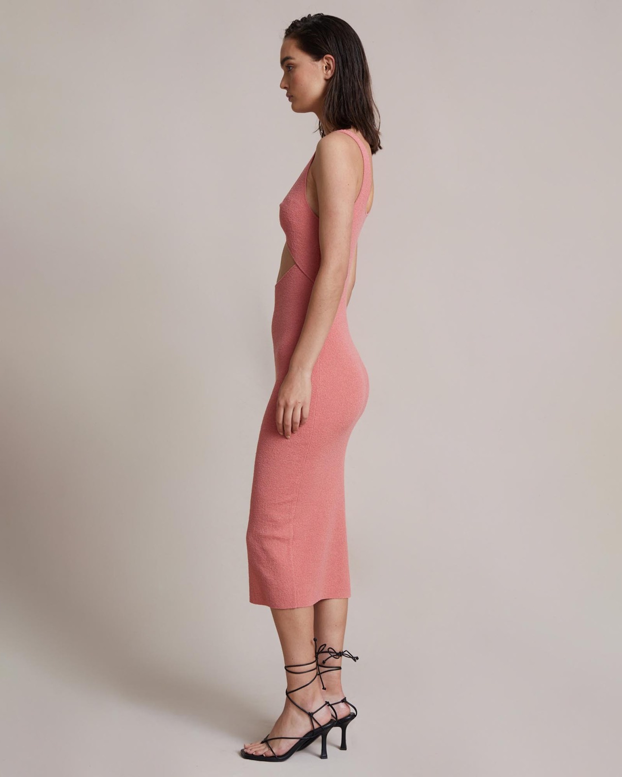 Oasis Knit Twist Midi Dress