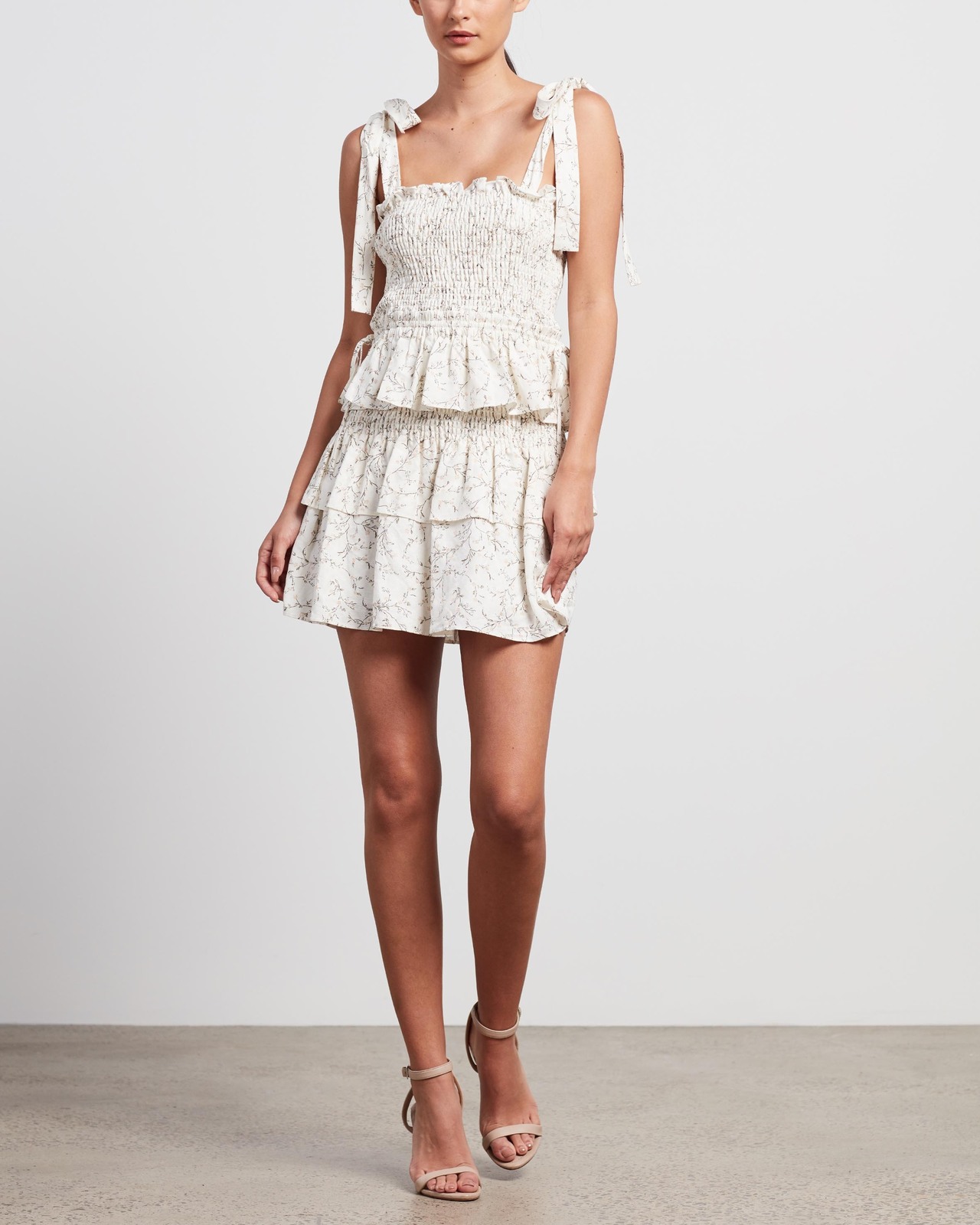 shona joy shirred mini dress Shona Joy Cali Shirred Strapless Mini Dress