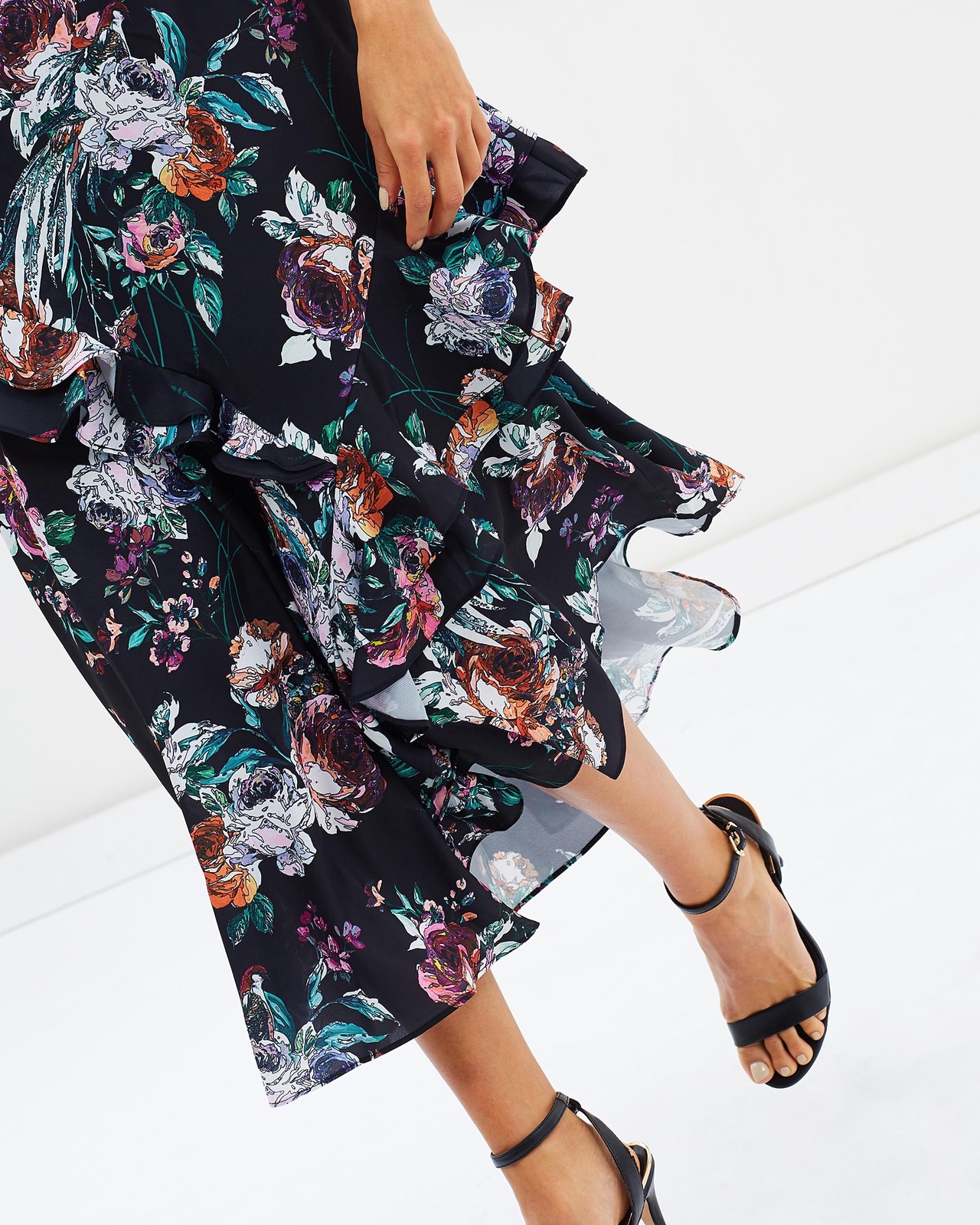 Botanical Asymmetric Skirt