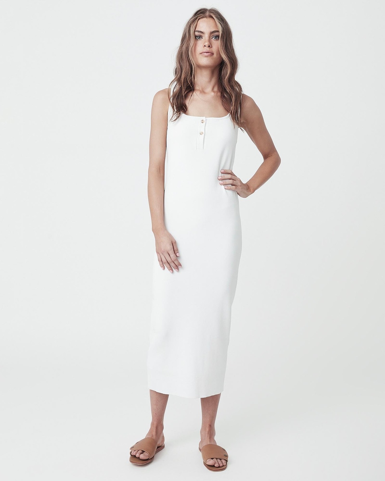 LEGOE.HERITAGE Crepe Knit Midi Dress