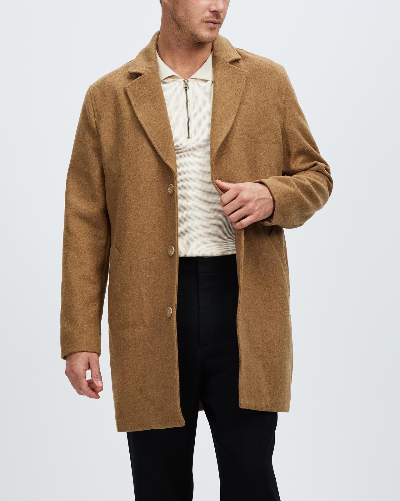 Wool Blend Crombie