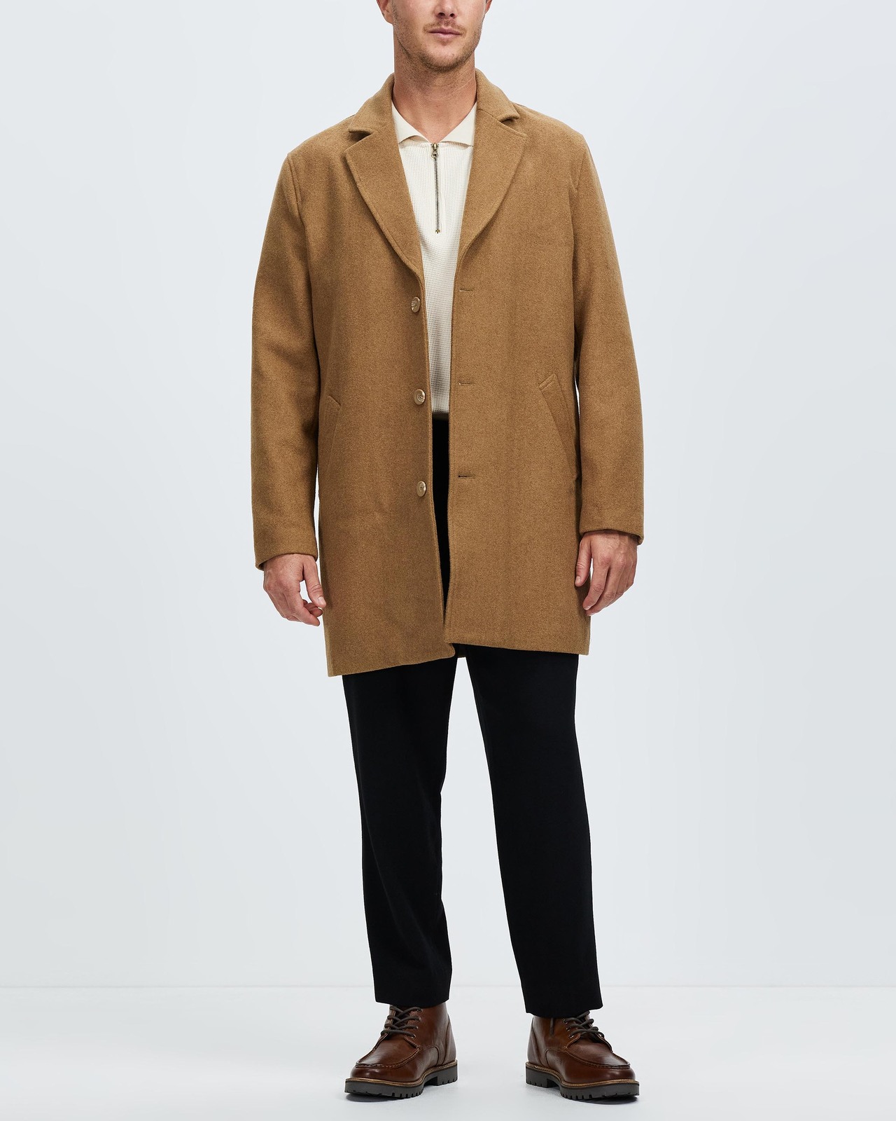 Wool Blend Crombie