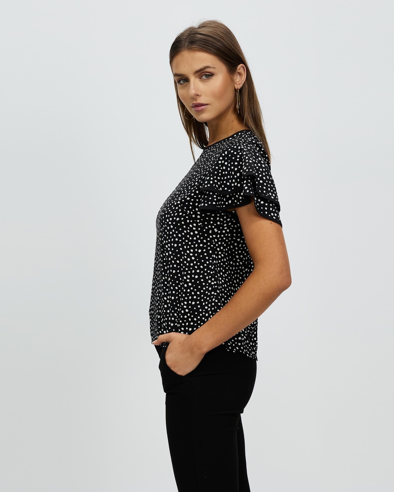 Darcy Flutter Sleeve Blouse