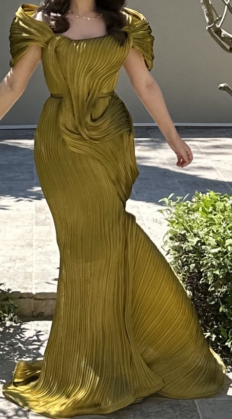 black halter top evening dress FOUAD SARKIS 2744 MNM COUTUREE – Aprils Look