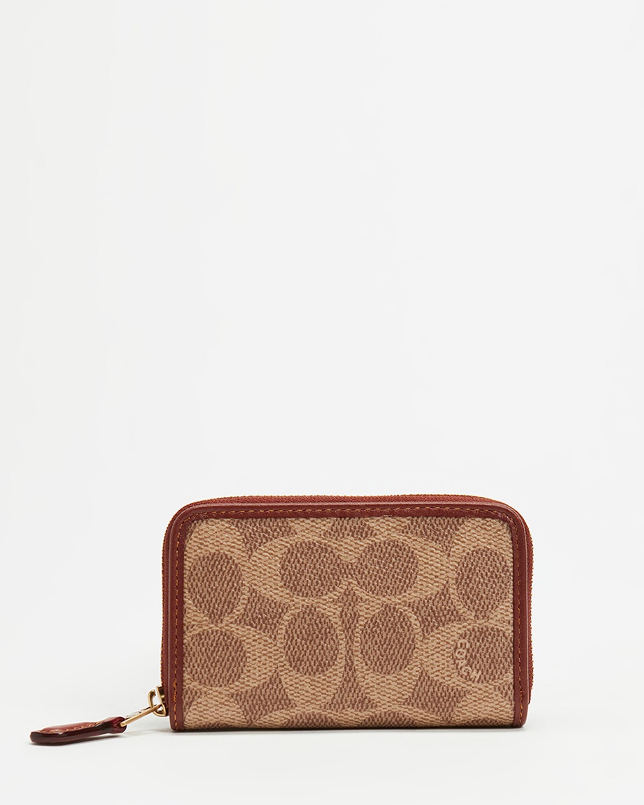 Coated Canvas Signature Small Zip Around Card Case AirRobe