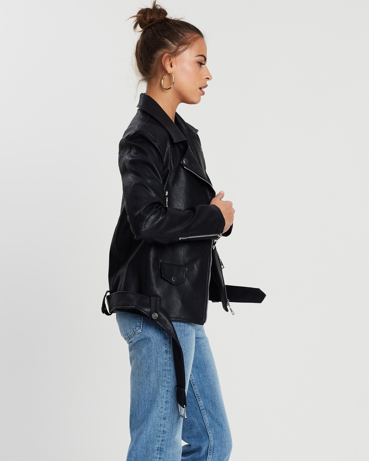 Just Dance PU Biker Jacket